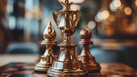 golden chess trophy