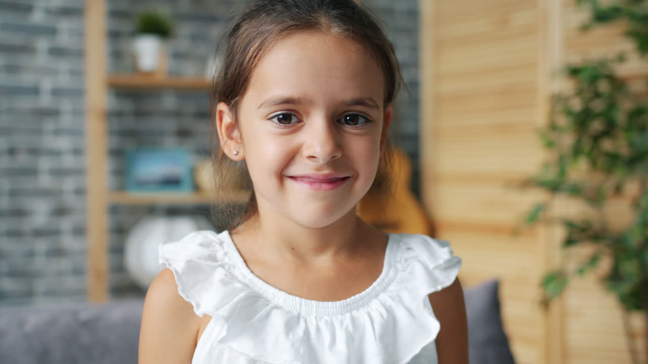 retrato de una chica sonriente