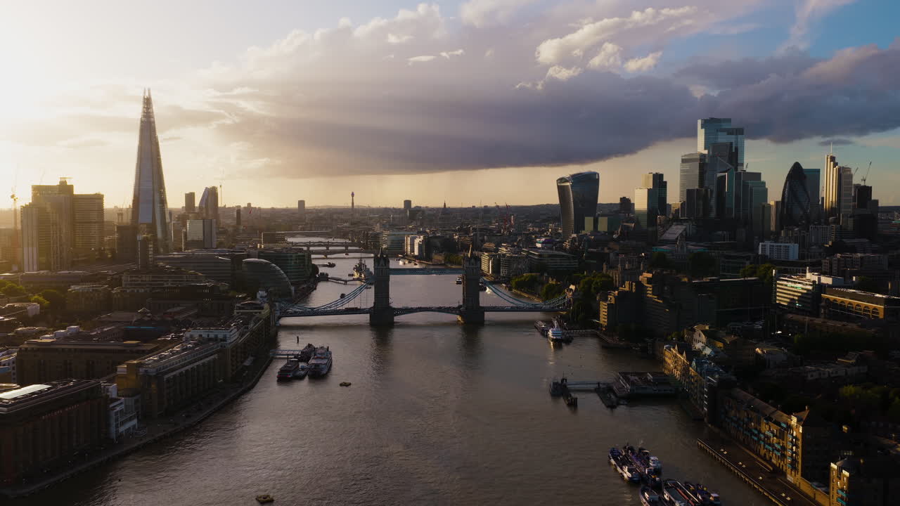 London Cityscape at Sunset