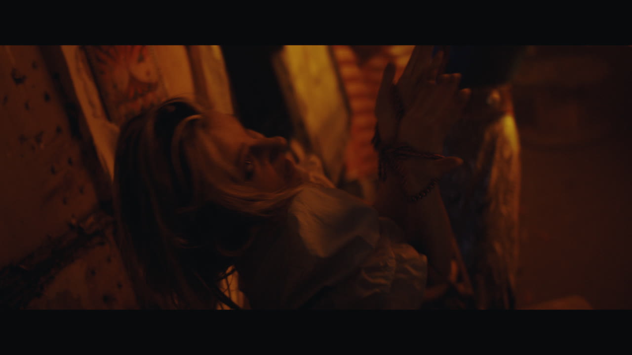 An performer in the gypsy circus camp