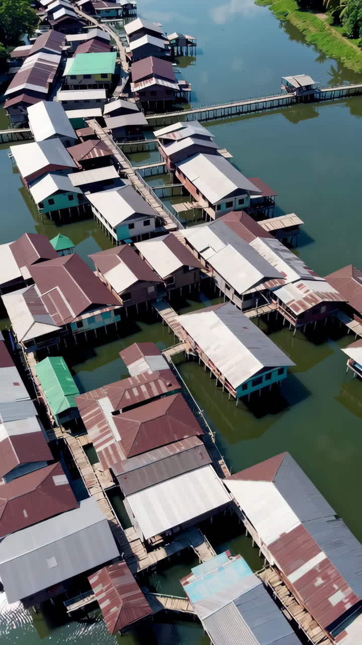 Floating Village Aerial View