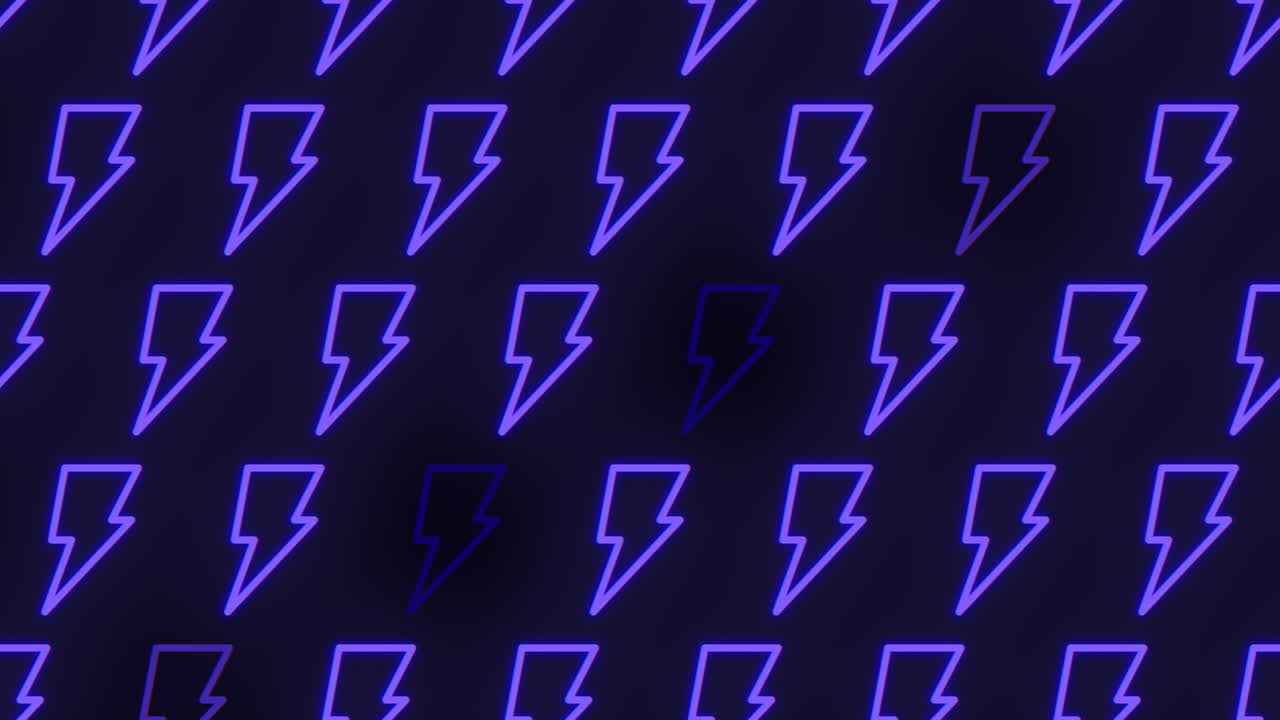 A striking blue lightning bolt design set against a black backdrop, showcasing a vibrant and dynamic visual pattern that conveys energy and power