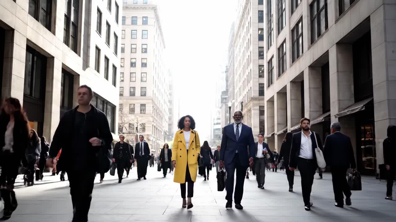 People Walking on City Streets