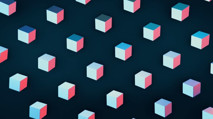Abstract Pattern of 3D Cubes