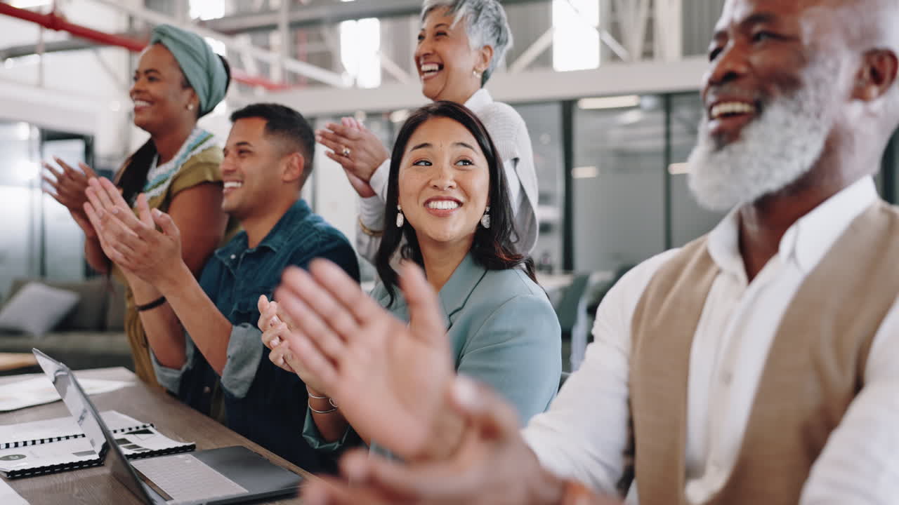 Business people, diversity meeting