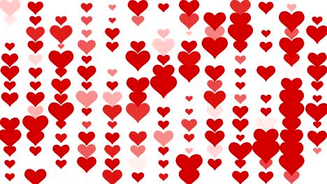 abstract christmas and red hearts shape flowing, valentine day love relationship holiday event festive