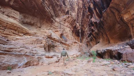 cañón de lawrence de arabia en wadi rum en jordania