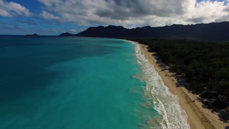 aerial shot of bellows field beach park