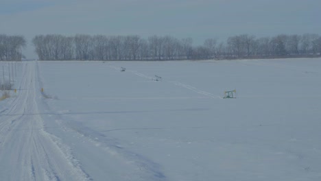 trio of pumpjacks in operation