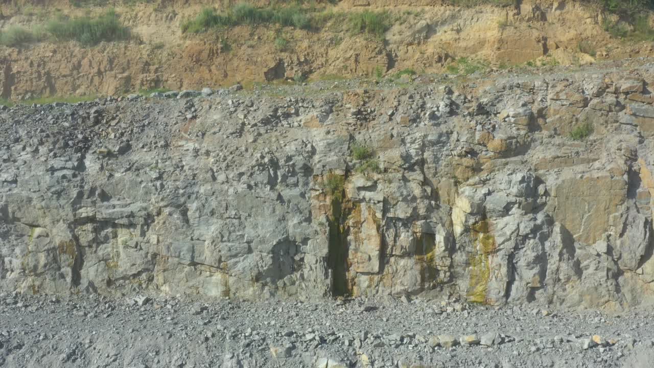 그라나이트 광산. 그라나이드 추출. 오픈 캐스트 광산. 광산 산업. 돌 광산 - 공중 전망