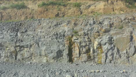 granite quarry. extraction of granite. open cast mine. mining industry. stone quarrying - aerial view