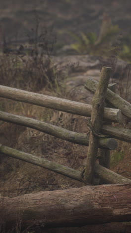 close up of a wooden fence