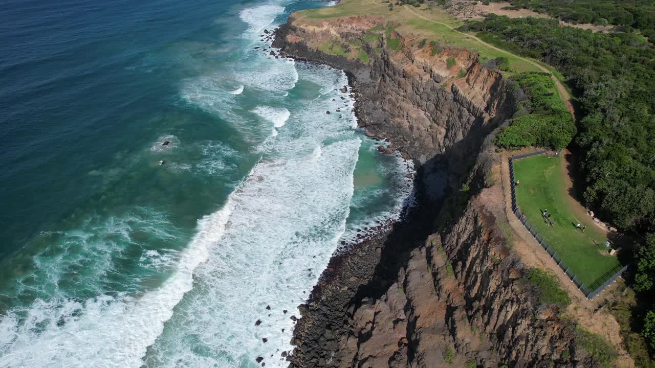 Boulder Beach - Lennox Heads - New South Wales - Australia - Aerial Shot