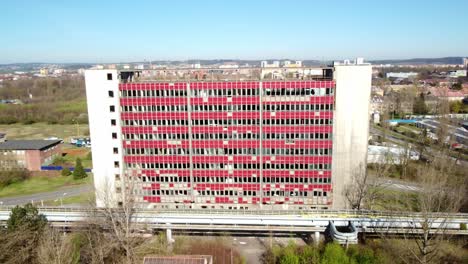 ostrava pentagon - dilapidated building of former nuclear energy research in ostrava, czech republic