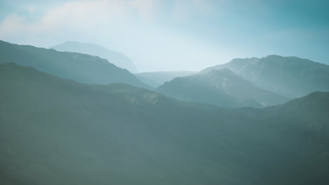 landscape panoramic view desert with rocky mountains