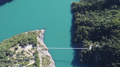 beautiful monteynard lake in france, sunny weather