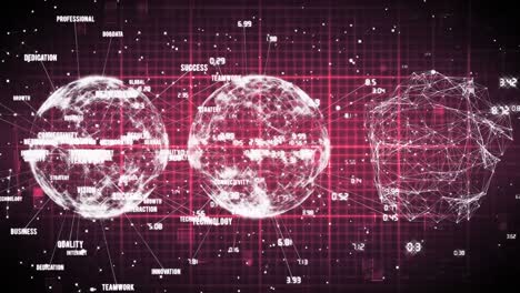 Animation-of-globes-with-numbers-over-grid