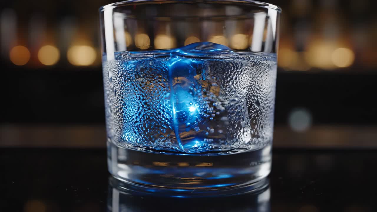 Close-up of colorful drinks with ice