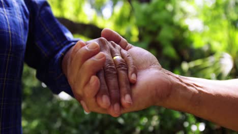 Senior-couple-holding-hands