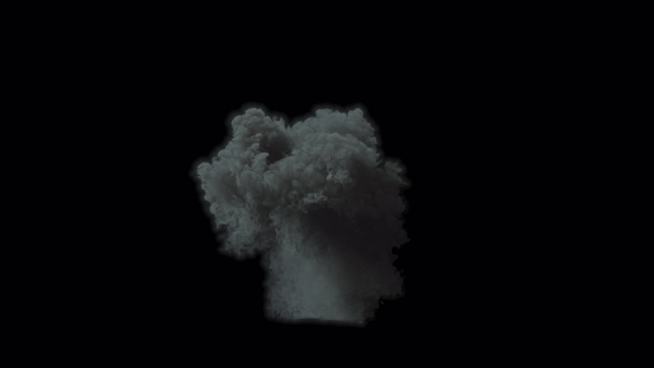 efecto de humo de la explosión