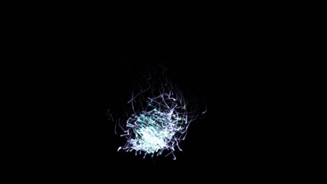 abstract glowing particle design