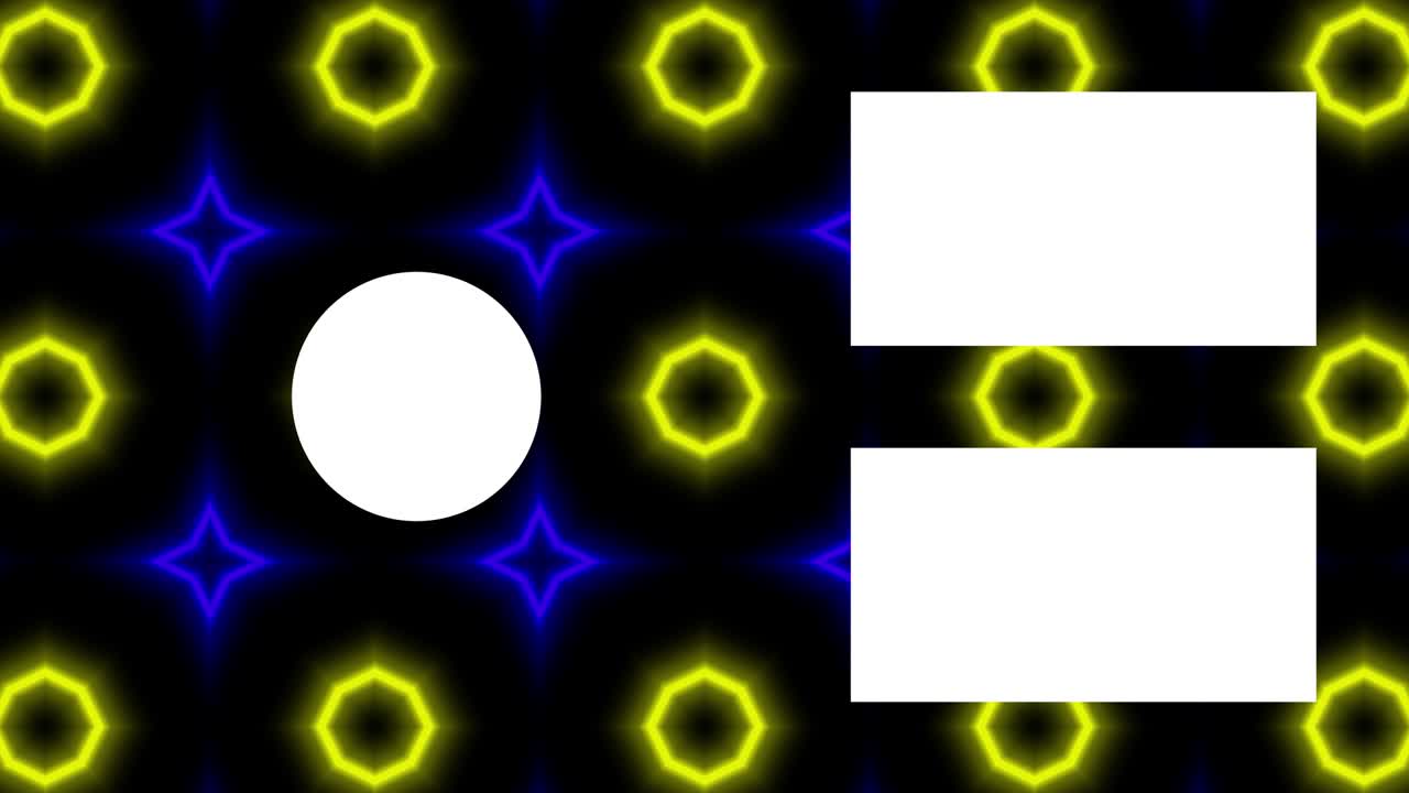 Neon sign pattern end card ending screen motion graphics