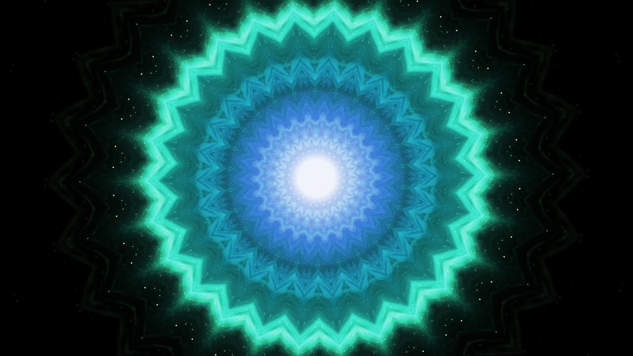 fondo de caleidoscopios de discoteca con líneas coloridas de neón brillantes y formas geométricas.