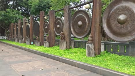 gongs and singing bowls - traditional asian musical instruments