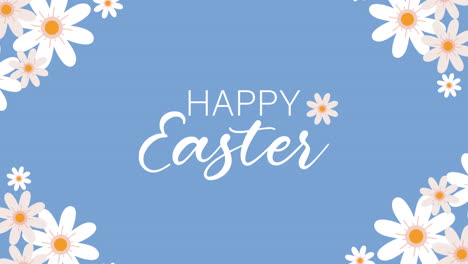 happy easter floral greeting card