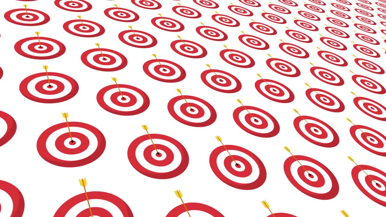 표적 회전 이소메트릭 배경 애니메이션