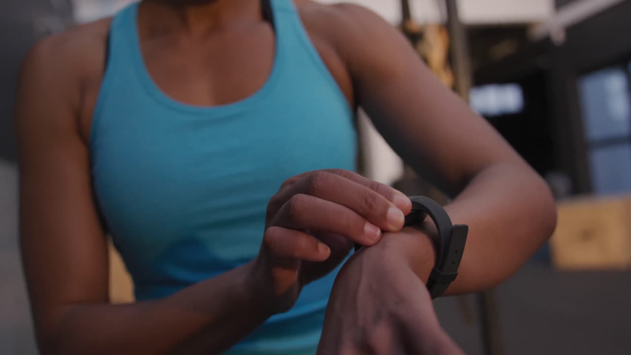 Cross training at a gym