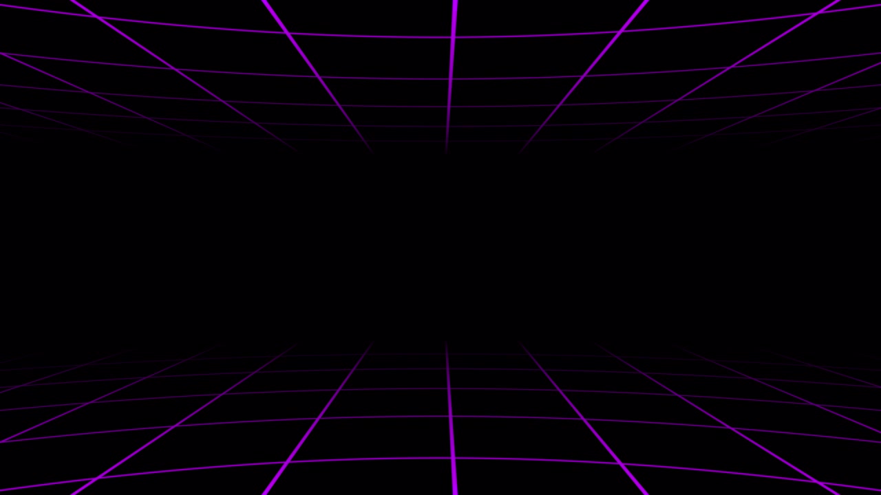 Griglia Digitale Viola Astratta in Movimento in Prospettiva