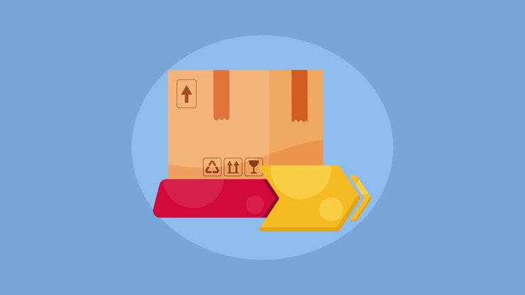 carton box in special offer animation