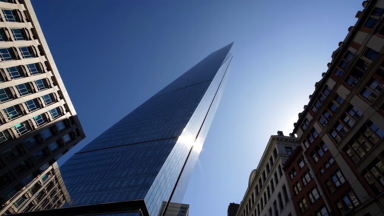 rascacielos moderno en un paisaje urbano