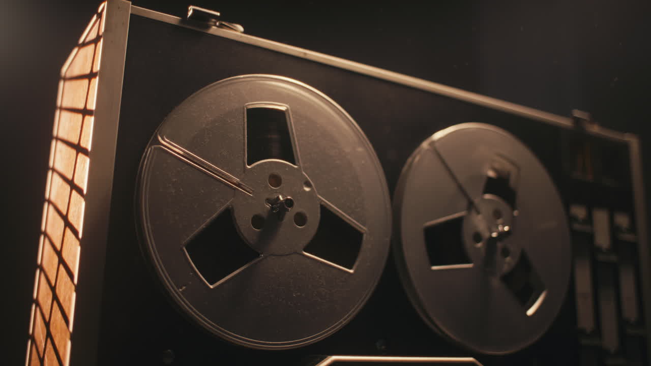 A vintage tape recorder on the table