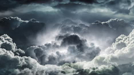 una tormenta en la nube oscura que se acerca