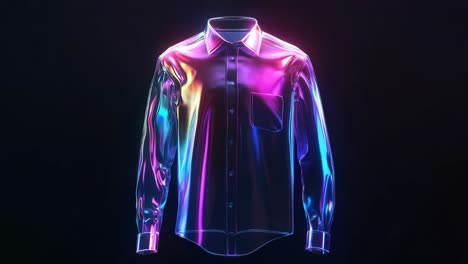 holographic rainbow shirt