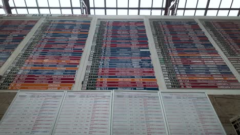 master scheduler board at gara de nord in bucharest