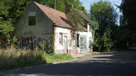 abandoned house in doel, belgium