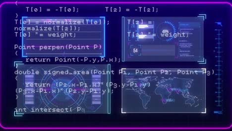 Animation-of-data-processing-on-interface