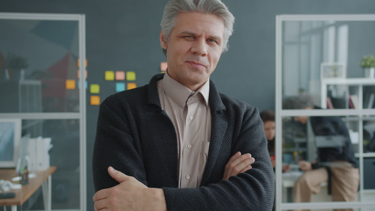 Confident Businessman in Office