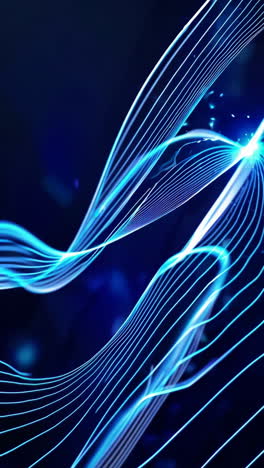 líneas azules brillantes abstractas