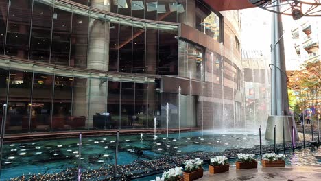 the fountain show at the canal city hakata, the shopping and entertenmain complex in hakata, fukuoka