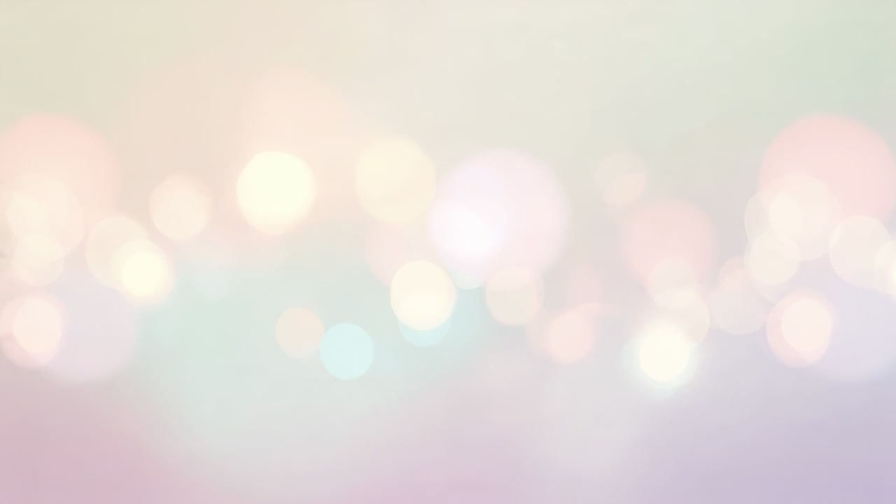 Playback starting abstract pastel bokeh backdrop, remaining static throughout for decorative effect