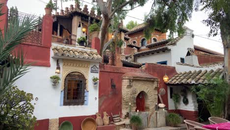 charming spanish courtyard with moorish architecture