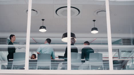 business meeting in modern office
