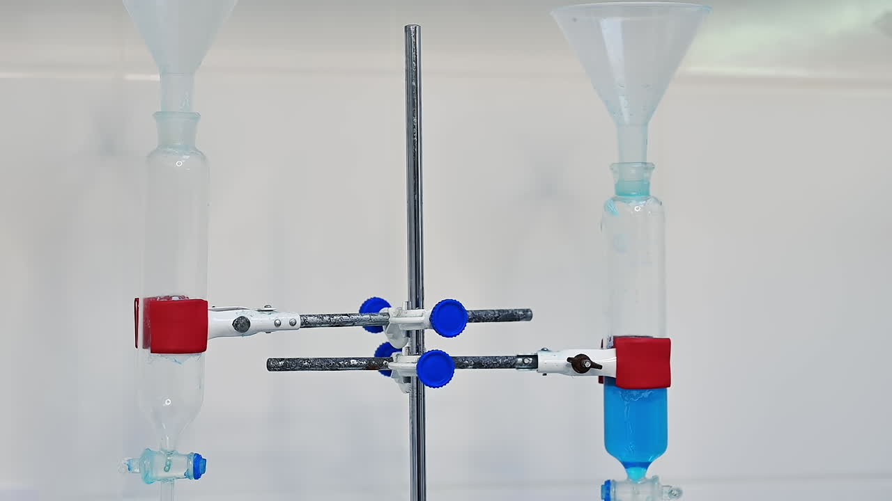 Special chemical for making diapers. A special chemical is poured into jar a to create diapers