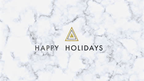 triangular holidays: marble white minimalism