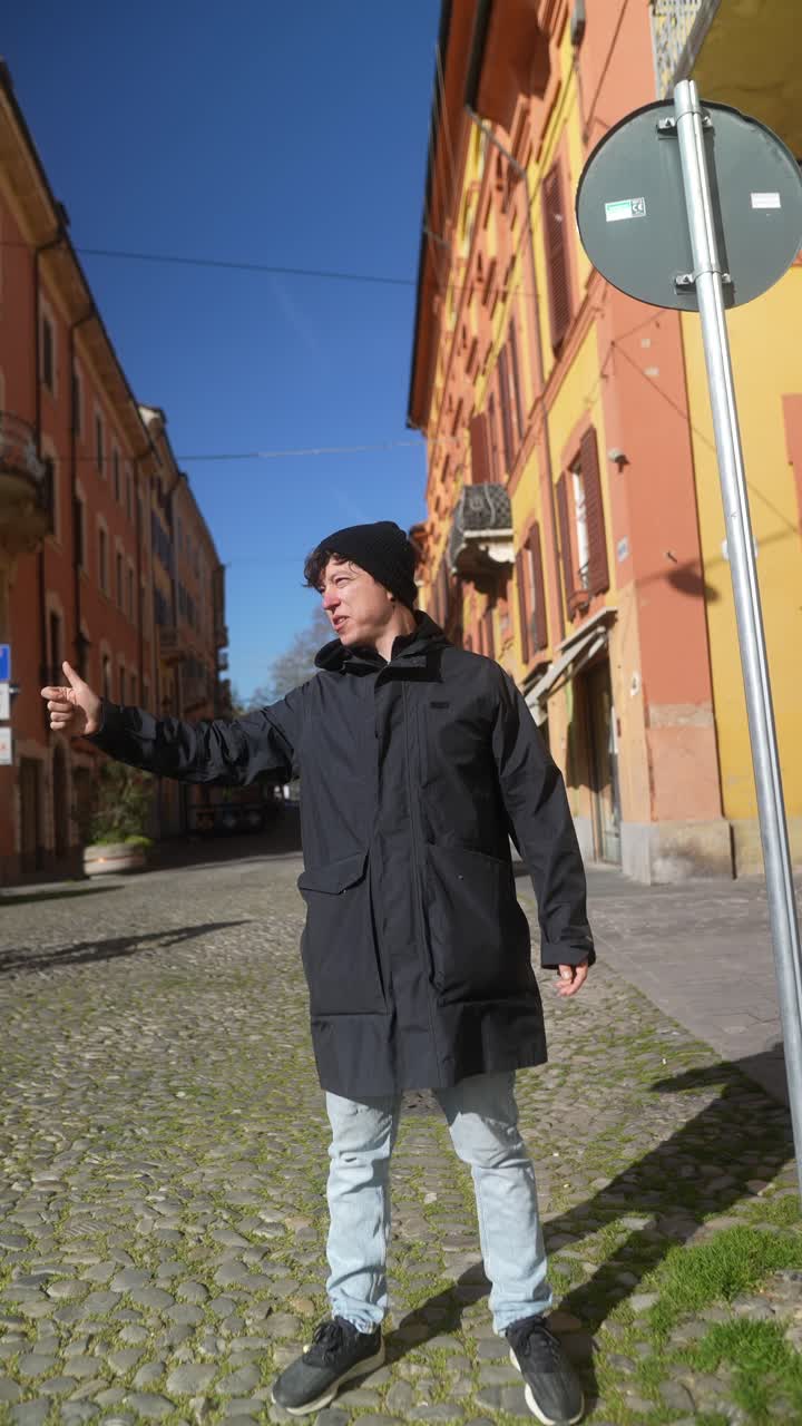 Tourist in Italian City