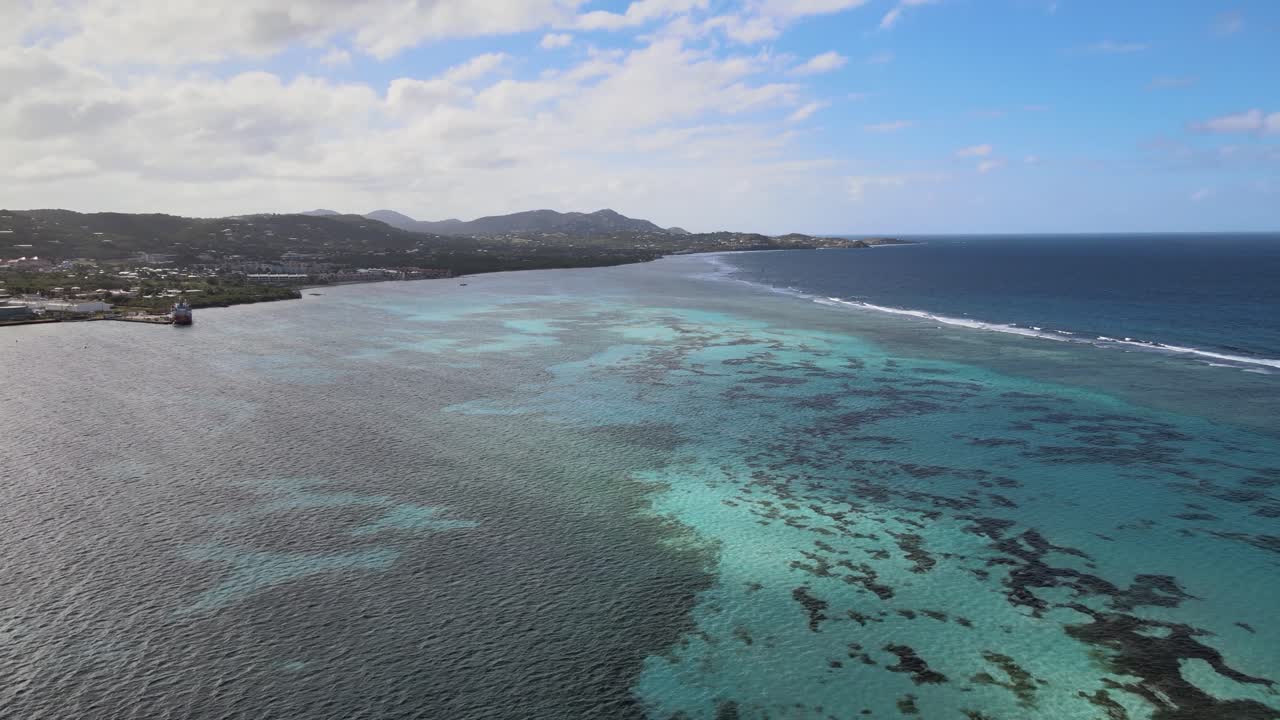 Gorgeous reef in Christiansted. (4K UHD)